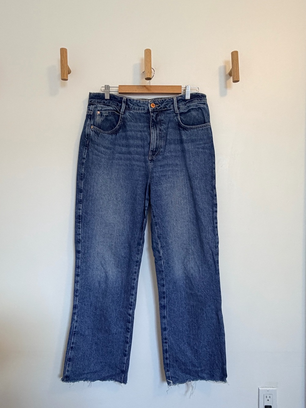 Zara Raw Hem Jeans